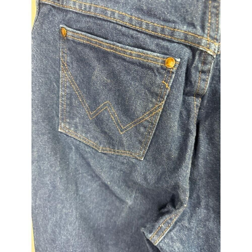 Wrangler | vintage size 11 dark denim women's jeans | 34 inch inseam - Picture 4 of 8